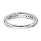 14k White Gold 1/3 Ct. Lab Grown Diamond VS/SI+ G+ Channel Set Band Ring