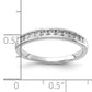 14k White Gold 1/3 Ct. Lab Grown Diamond VS/SI+ G+ Channel Set Band Ring