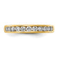 14k Yellow Gold 1/2 Ct. Lab Grown Diamond VS/SI+ G+ Complete Channel Set Band