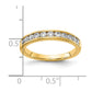 14k Yellow Gold 1/2 Ct. Lab Grown Diamond VS/SI+ G+ Complete Channel Set Band