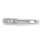 14k White Gold 1/2 Ct. Lab Grown Diamond VS/SI+ G+ Channel Set Band Ring