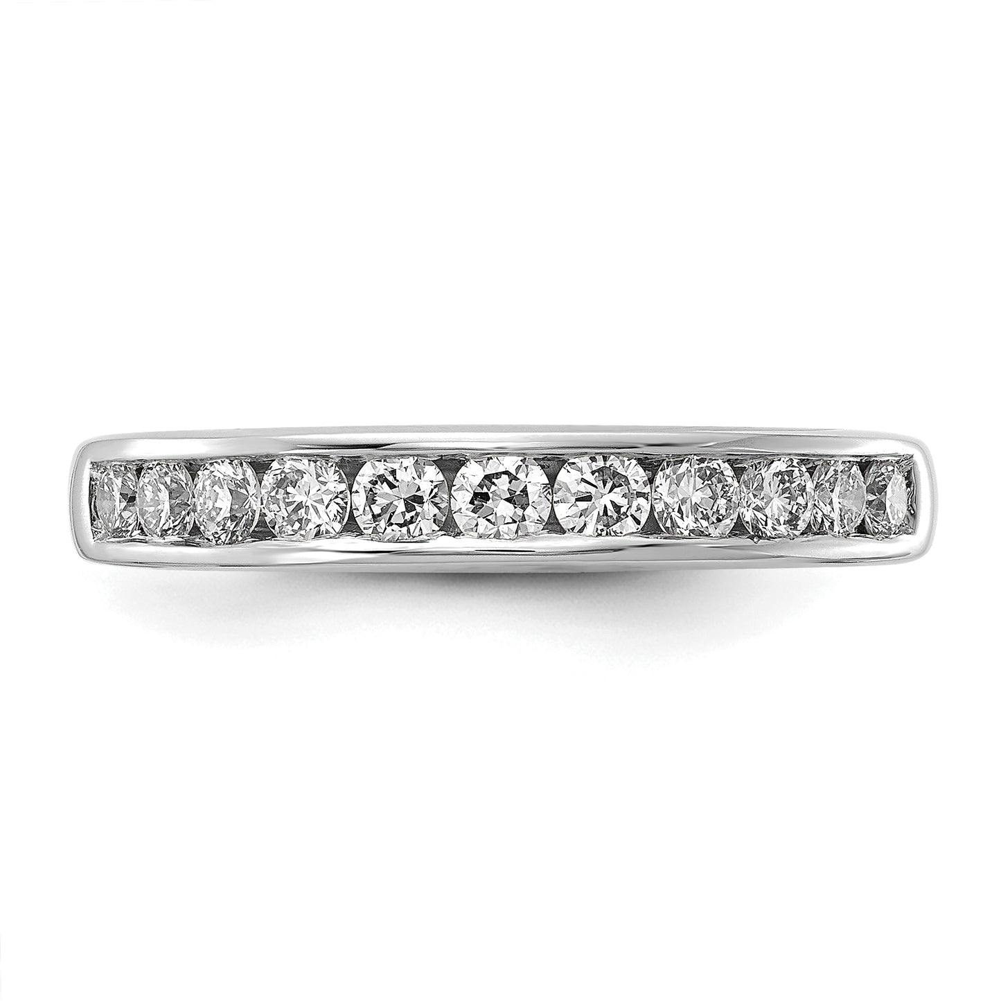 14k White Gold 1/2 Ct. Lab Grown Diamond VS/SI+ G+ Channel Set Band Ring