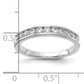 14k White Gold 1/2 Ct. Lab Grown Diamond VS/SI+ G+ Channel Set Band Ring