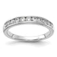 14k White Gold 1/2 Ct. Lab Grown Diamond VS/SI+ G+ Channel Set Band Ring