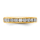 14k Yellow Gold 3/4 Ct. Lab Grown Diamond VS/SI+ G+ Channel Set Band Ring