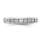 14k White Gold 3/4 Ct. Lab Grown Diamond VS/SI+ G+ Channel Set Band Ring