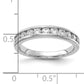 14k White Gold 3/4 Ct. Lab Grown Diamond VS/SI+ G+ Channel Set Band Ring