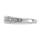 14k White Gold 1 Ct. Lab Grown Diamond VS/SI+ G+ Complete Channel Set Band