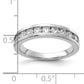 14k White Gold 1 Ct. Lab Grown Diamond VS/SI+ G+ Channel Set Band Ring