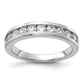 14k White Gold 1 Ct. Lab Grown Diamond VS/SI+ G+ Channel Set Band Ring