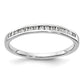 14k White Gold 1/6 Ct. Lab Grown Diamond VS/SI+ G+ Complete Channel Set Band