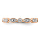 14k Rose Gold 1/5 Ct. Lab Grown Diamond VS/SI+ G+ Fashion Band Ring