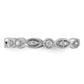 14k White Gold 1/5 Ct. Lab Grown Diamond VS/SI+ G+ Fashion Band Ring