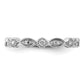 14k White Gold 1/5 Ct. Lab Grown Diamond VS/SI+ G+ Fashion Band Ring