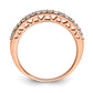 14k Rose Gold 1/4 Ct. Lab Grown Diamond VS/SI+ G+ Wedding Band Ring