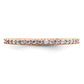 14k Rose Gold 1/4 Ct. Lab Grown Diamond VS/SI+ G+ Wedding Band Ring