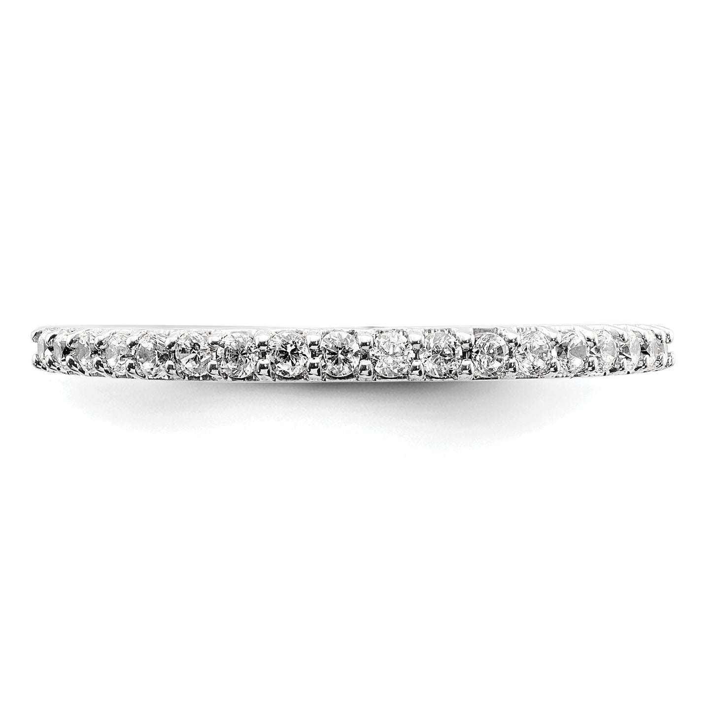 14k White Gold 1/4 Ct. Lab Grown Diamond VS/SI+ G+ Wedding Band Ring