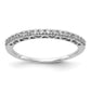 14k White Gold 1/4 Ct. Lab Grown Diamond VS/SI+ G+ Wedding Band Ring