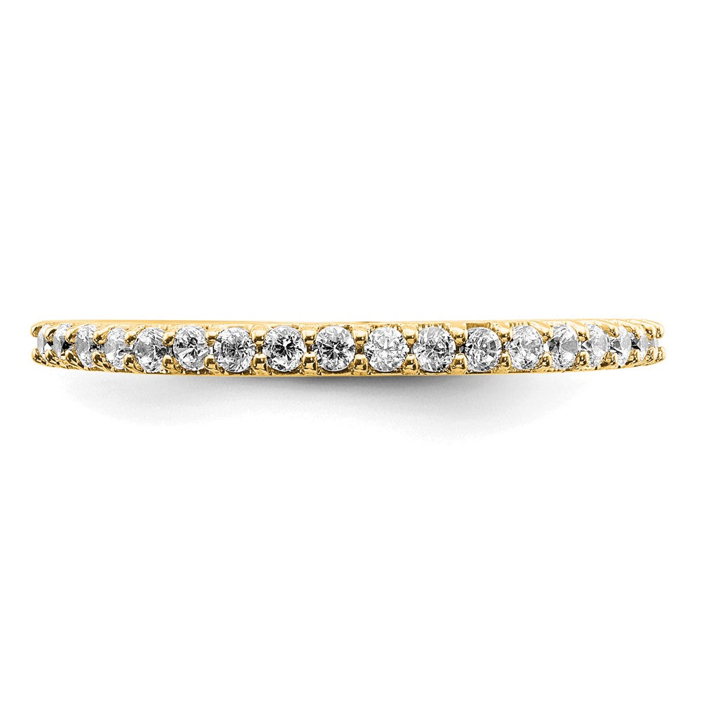 14k Yellow Gold 1/4 Ct. Lab Grown Diamond VS/SI+ G+ Complete Wedding Band