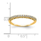 14k Yellow Gold 1/4 Ct. Lab Grown Diamond VS/SI+ G+ Complete Wedding Band