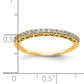 14k Yellow Gold 1/4 Ct. Lab Grown Diamond VS/SI+ G+ Wedding Band Ring