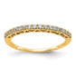 14k Yellow Gold 1/4 Ct. Lab Grown Diamond VS/SI+ G+ Wedding Band Ring