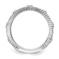 14k White Gold 1/4 Ct. Lab Grown Diamond VS/SI+ G+ Complete Fashion Band