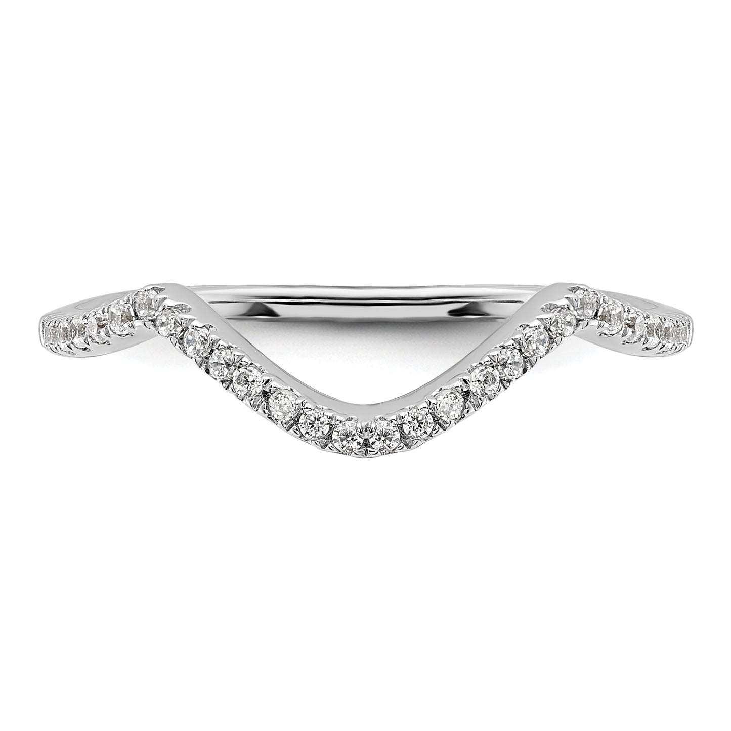 14K White Gold Lab Grown Diamond VS/SI+ G+ Wedding Band Ring