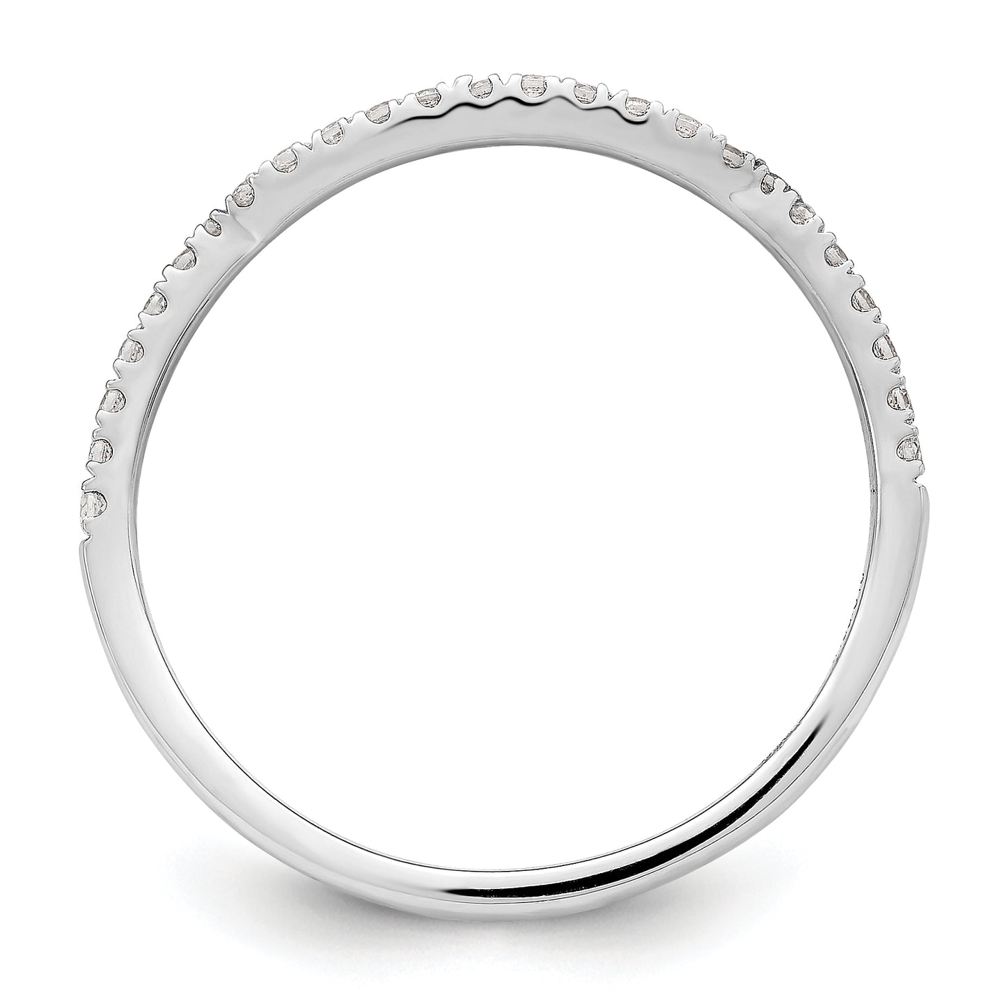 14K White Gold Lab Grown Diamond VS/SI+ G+ Band Ring