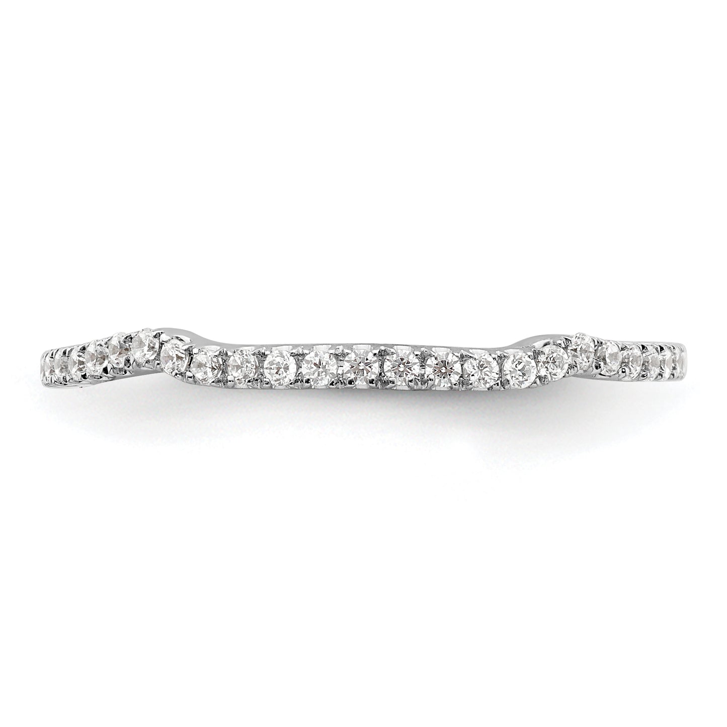 14K White Gold Lab Grown Diamond VS/SI+ G+ Band Ring