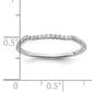 14K White Gold Lab Grown Diamond VS/SI+ G+ Band Ring