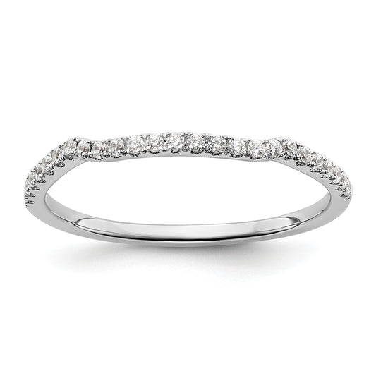 14K White Gold Lab Grown Diamond VS/SI+ G+ Band Ring