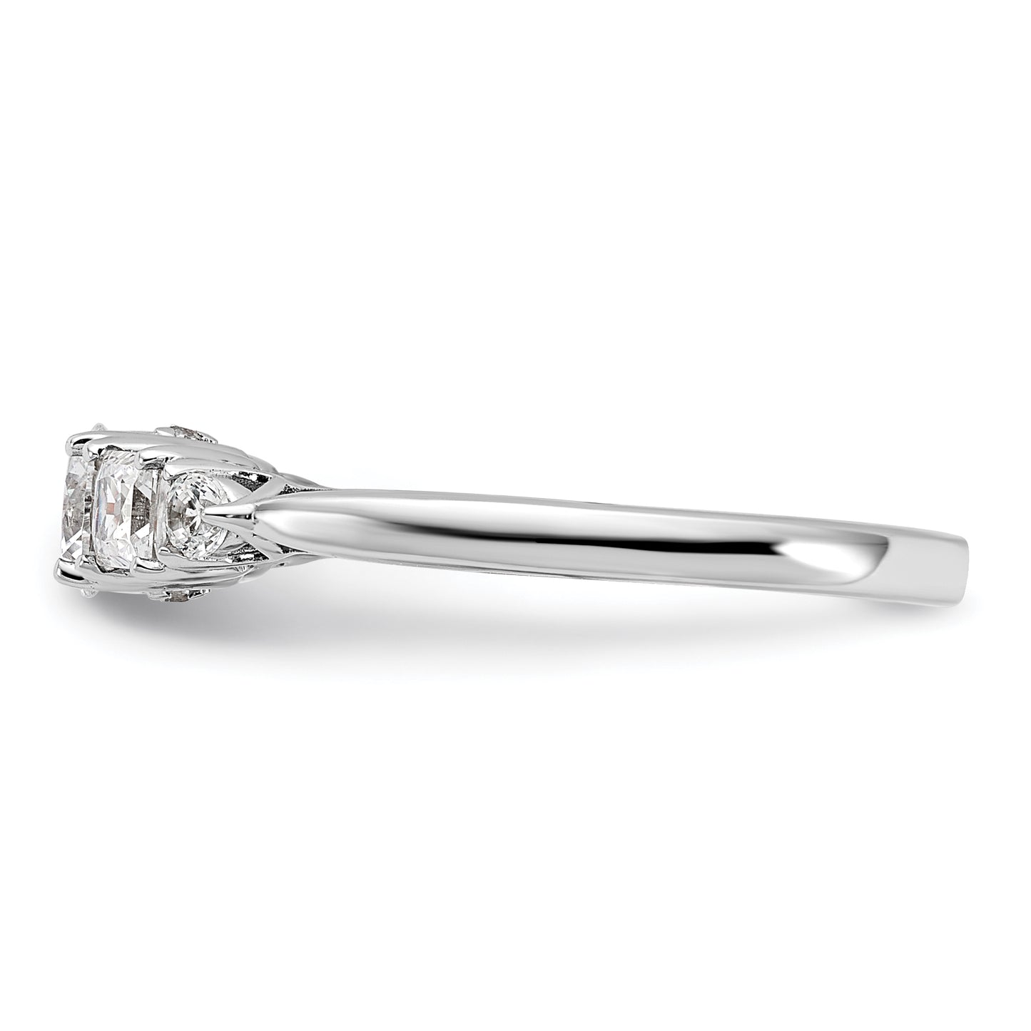 14K White Gold Lab Grown Diamond VS/SI FGH 5-Stone Engagement Ring