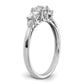 14K White Gold Lab Grown Diamond VS/SI FGH 5-Stone Engagement Ring