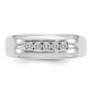 14k White Gold 1/4 Ct. Lab Grown Diamond VS/SI+ G+ Complete Men's Band