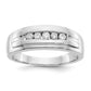 14k White Gold 1/4 Ct. Lab Grown Diamond VS/SI+ G+ Complete Men's Band