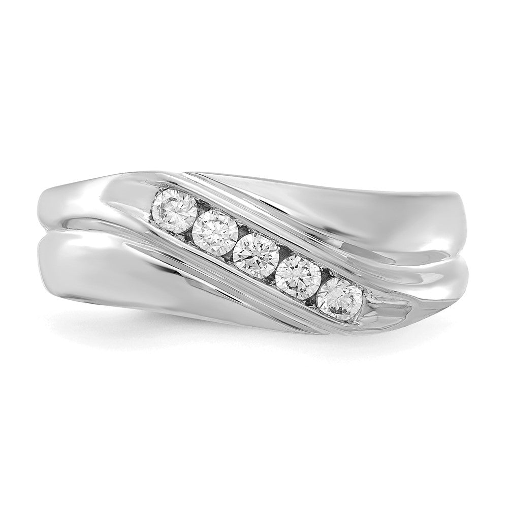 14K White Gold Lab Grown Diamond VS/SI+ G+ Men's Ring