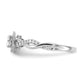 14k White Gold 5/8 Ct. Lab Grown Diamond VS/SI+ G+ Round Halo Engagement Ring