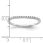 14k White Gold 1/6 Ct. Lab Grown Diamond VS/SI+ G+ Wedding Band Ring