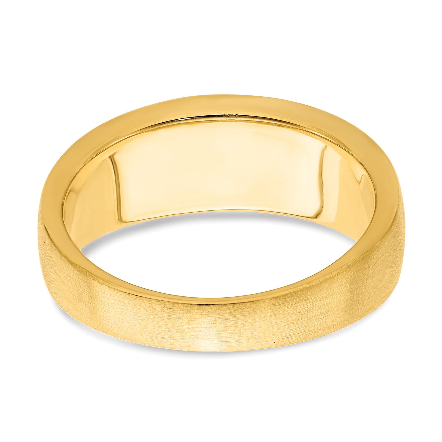 14k Yellow Gold Lab Grown VS/SI+ G+ Diamond Men's Band Ring