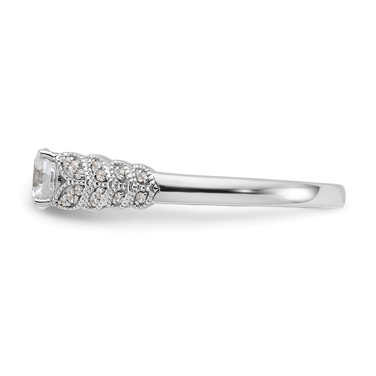 10K White Gold Lab Grown Diamond VS/SI+ G+ Engagement Ring