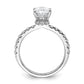 14k White Gold 2 1/4 Ct. Lab Grown Diamond VS/SI+ G+ Oval Solitaire Engagement Ring