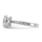 14k White Gold 2 1/4 Ct. Lab Grown Diamond VS/SI+ G+ Oval Solitaire Engagement Ring