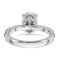 14k White Gold 2 1/4 Ct. Lab Grown Diamond VS/SI+ G+ Oval Solitaire Engagement Ring