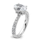 14k White Gold 2 1/4 Ct. Lab Grown Diamond VS/SI+ G+ Oval Solitaire Engagement Ring