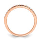 Pure Serenity 14k Rose Gold 1/6 Ct. Lab Grown Diamond VS/SI+ G+ Wedding Band Ring