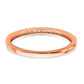 Pure Serenity 14k Rose Gold 1/6 Ct. Lab Grown Diamond VS/SI+ G+ Wedding Band Ring