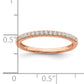 Pure Serenity 14k Rose Gold 1/6 Ct. Lab Grown Diamond VS/SI+ G+ Wedding Band Ring