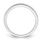 Pure Serenity 14k White Gold 1/6 Ct. Lab Grown Diamond VS/SI Wedding Band Ring