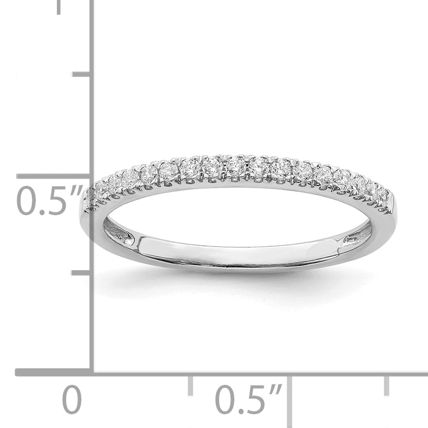 Pure Serenity 14k White Gold 1/6 Ct. Lab Grown Diamond VS/SI Wedding Band Ring